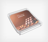 Crystal Clear Acrylic Cash Tray with Non-Slip Feet